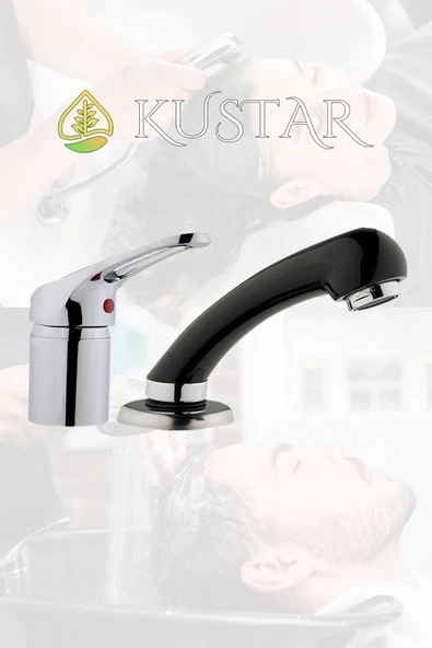 KUSTAR Güzellik Salonu Kuaför Salonu Bataryası Havzalı Küvette Saç Yıkama  Ankastre Lavabo Berber Bataryası ürün görseli 1