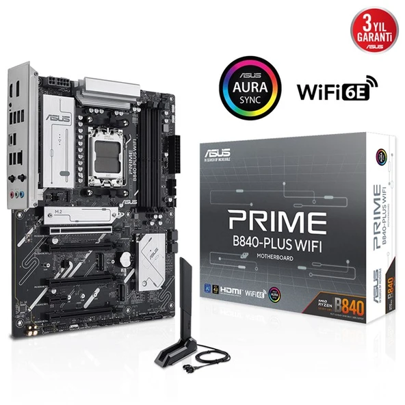 Asus Prime B840-Plus Wifi AM5 Ryzen D5 Type-C ürün görseli 1