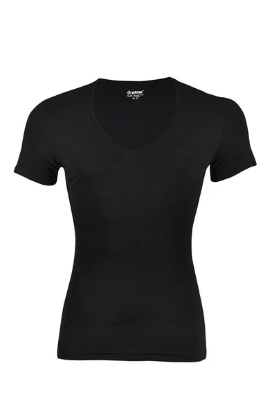 3 Adet Yıldız Erkek Likralı Derin V Yaka T-Shirt Fanila Siyah 356 ürün görseli 1