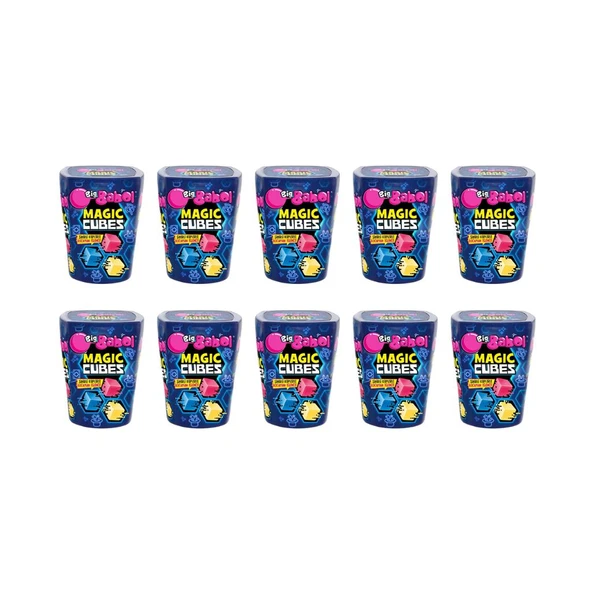 Big Babol Magic Cubes Karışık Meyve Aromalı Sakız 86 gr x 10 Adet ürün görseli 1