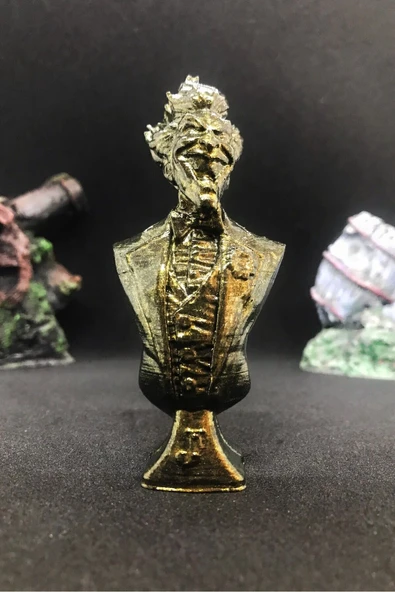 TatuCraft DC Joker Büst 10cm - Gold Efekt ürün görseli 1