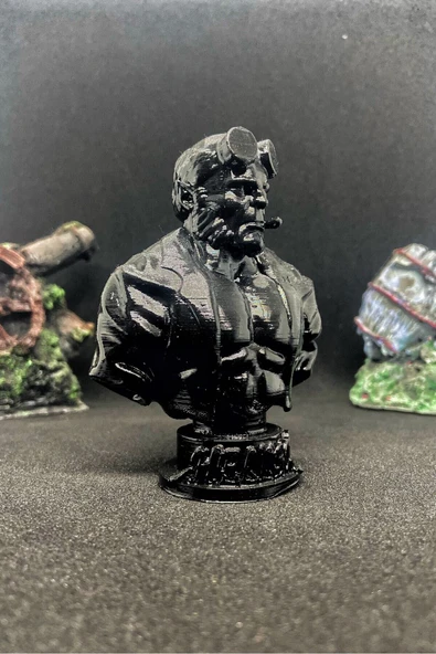 TatuCraft Hellboy II Büst 10cm - Siyah - Resim 2