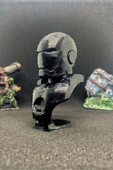 TatuCraft İron Man Büst 10cm - Siyah - Resim 3