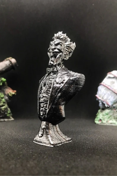 TatuCraft DC Joker Büst 10cm - Silver Efekt - Resim 2