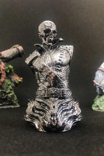 TatuCraft Hayalet Sürücü Ghost Rider Büst 10cm - Silver Efekt ürün görseli 1