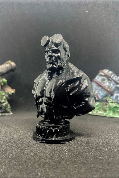 TatuCraft Hellboy II Büst 10cm - Siyah - Resim 3