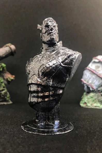 TatuCraft Kaptan Amerika Büst 10cm - Silver Efekt - Resim 2