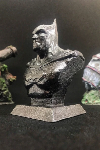 TatuCraft Batman Büst 10cm - Silver Efekt - Resim 3