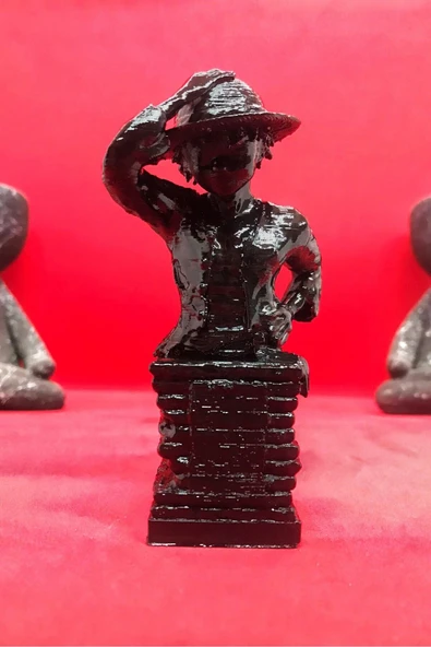 TatuCraft Monkey D. Luffy One Piece Büst 10cm - Siyah ürün görseli 1