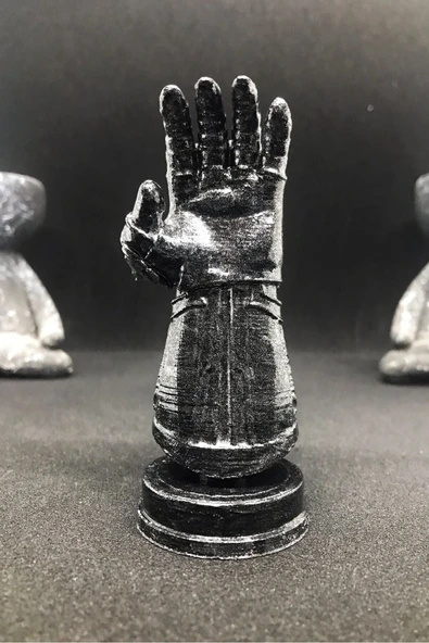 TatuCraft Marvel Thanos Eldiven Büst 10cm - Silver Efekt - Resim 3