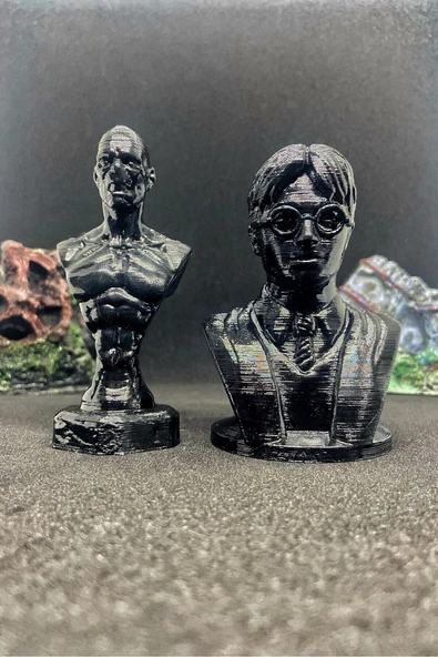 TatuCraft Harry Potter & Voldemort Büst 10cm - Siyah ürün görseli 1
