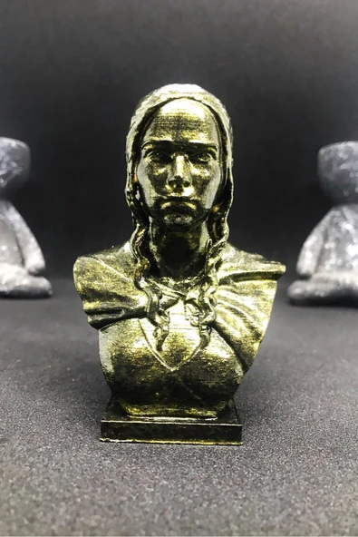 TatuCraft Game Of Thrones Khaalesi Büst 10cm - Gold Efekt ürün görseli 1