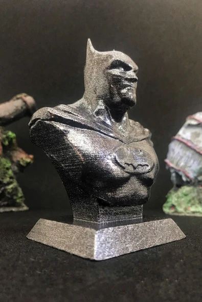 TatuCraft Batman Büst 10cm - Silver Efekt - Resim 2