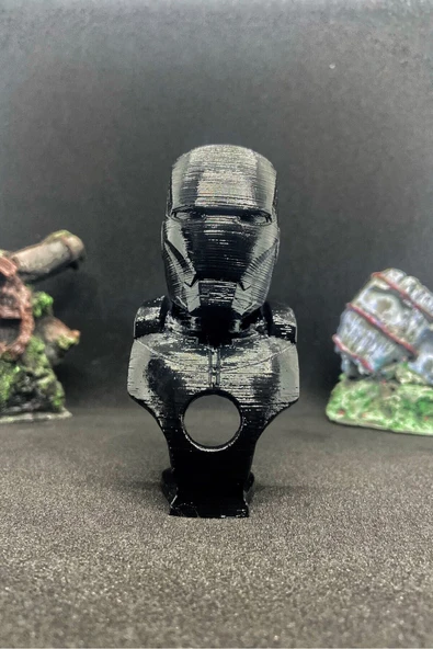 TatuCraft İron Man Büst 10cm - Siyah ürün görseli 1