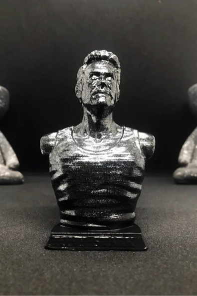 TatuCraft Iron Man Tony Büst 10cm - Silver Efekt ürün görseli 1