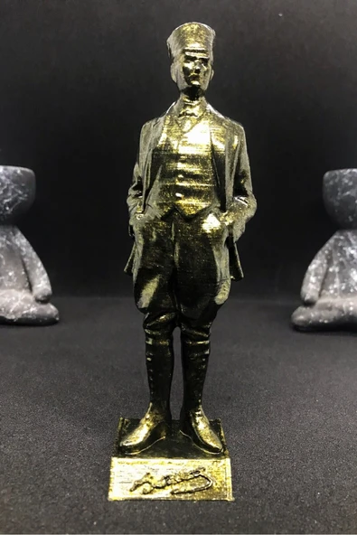 TatuCraft Mustafa Kemal ATATÜRK Figür - Gold Efekt ürün görseli 1