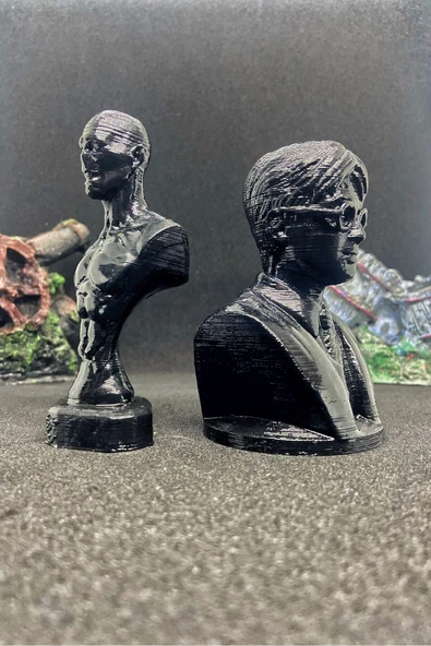TatuCraft Harry Potter & Voldemort Büst 10cm - Siyah - Resim 3
