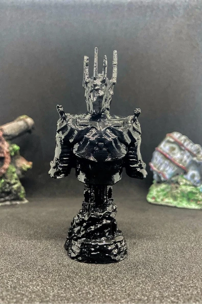 TatuCraft Yüzüklerin Efendisi LOTR Sauron Büst 10cm - Siyah ürün görseli 1