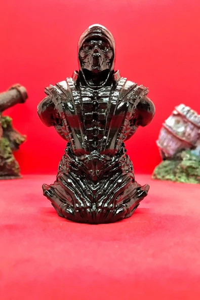 TatuCraft Mortal Kombat Scorpion Büst 10cm - Siyah ürün görseli 1