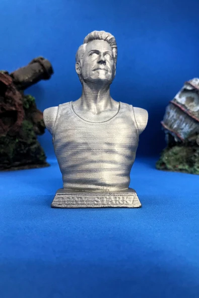TatuCraft Tony Stark İron Man Büst 10cm - Gri ürün görseli 1