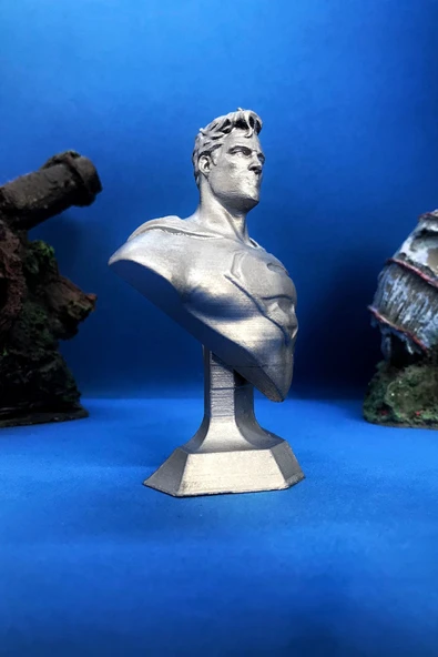 TatuCraft Superman Büst 10cm - Gri - Resim 2