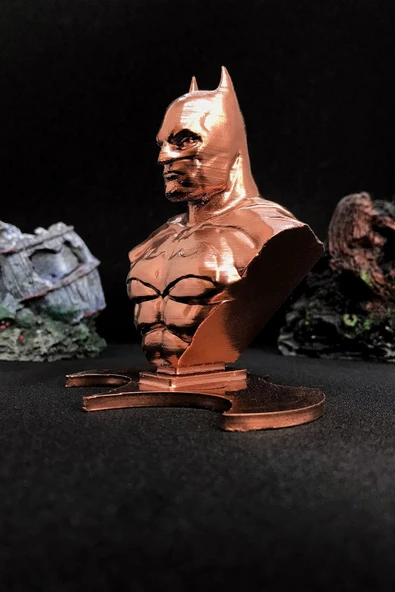 TatuCraft Batman Yarasa Büst 10cm - Bakır - Resim 3