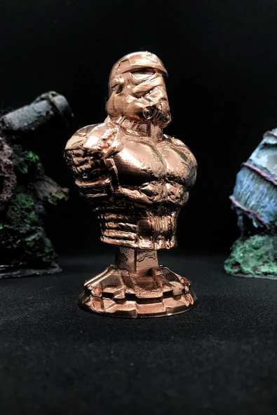 TatuCraft Star Wars Stormtrooper Büst 10cm - Bakır - Resim 2