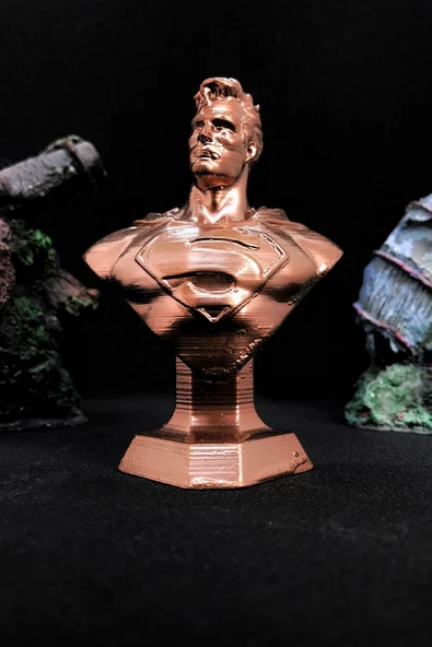 TatuCraft Superman Büst 10cm - Bakır ürün görseli 1