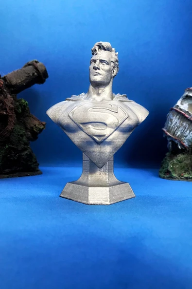 TatuCraft Superman Büst 10cm - Gri ürün görseli 1