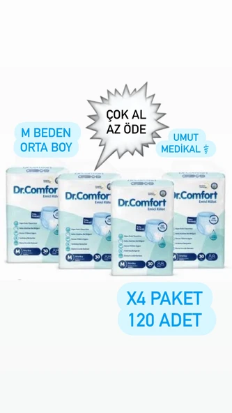 Dr.Comfort Emici Külot Orta Boy M 30'lu 4 Adet Hasta Bezi ürün görseli 1