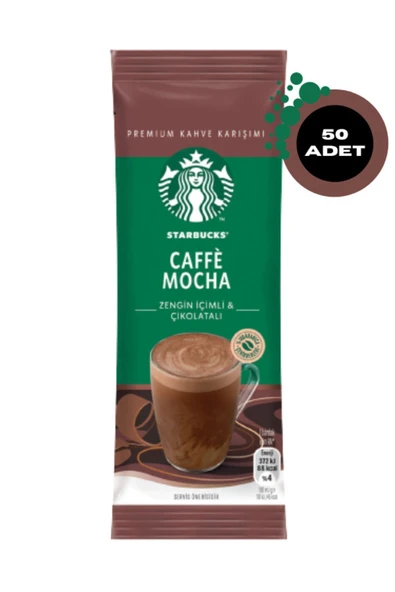 Starbucks Caffe Mocha Premium Kahve Karışımı 22 Gr X 50 Adet ürün görseli 1