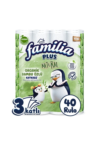 Familia Plus Natural 40'lı Tuvalet Kağıdı ürün görseli 1