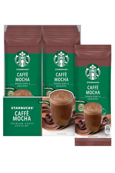 Starbucks Caffe Mocha Premium Kahve Karışımı 22 Gr X 10 Paket ürün görseli 1
