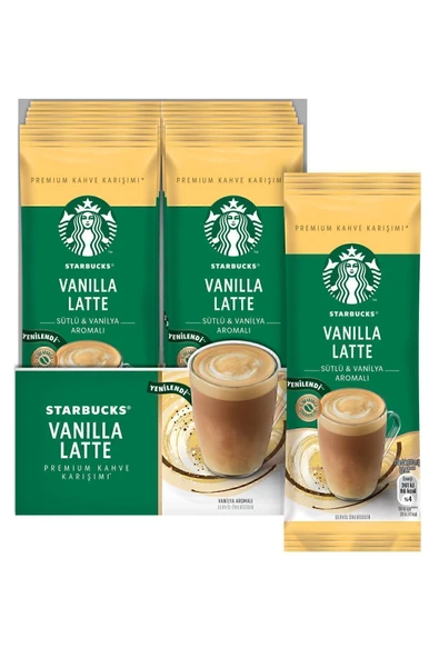 Starbucks Vanilla Latte Premium Kahve Karışımı 21.5 Gr X 10 Paket ürün görseli 1