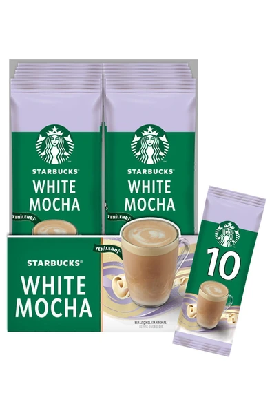 Starbucks White Mocha Premium Kahve Karışımı 24 Gr X 10 Paket ürün görseli 1