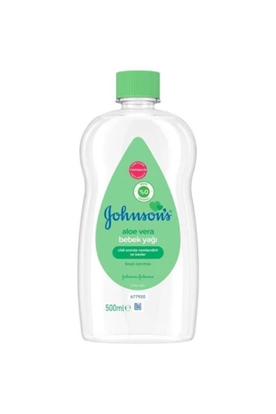 Johnson's Baby Oil Aloe Vera Bebe Yağı 500 Ml ürün görseli 1