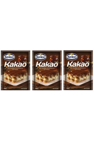 Kenton Kakao 100 Gram*3 Paket (TOPLAM 300 GRAM KAKAO) ürün görseli 1