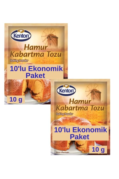 Kenton Hamur Kabartma Tozu (2 Adet 10'lu Ekonomik Paket) 20 x 10 g ürün görseli 1