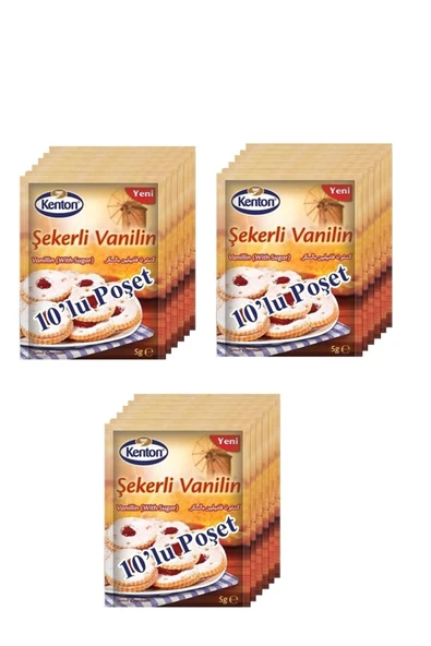 Kenton Şekerli Vanilin 10 Lu 25 Gr X 3 Adet ürün görseli 1