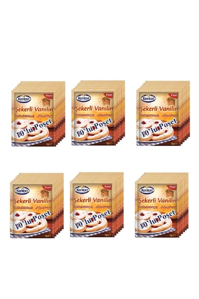 Kenton Şekerli Vanilin 10 Lu 25 Gr X 6 Adet ürün görseli 1