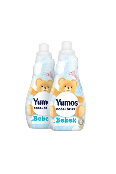 Yumoş Doğal Özler Bebek Konsantre Çamaşır Yumuşatıcı 1200 ml 50 Yıkama X 2 Adet ürün görseli 1