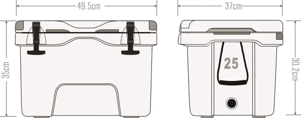 Icepeak Aden Plus Buzluk 25 Litre - Resim 5