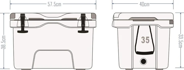 Icepeak Aden Buzluk 35 Litre - Resim 2