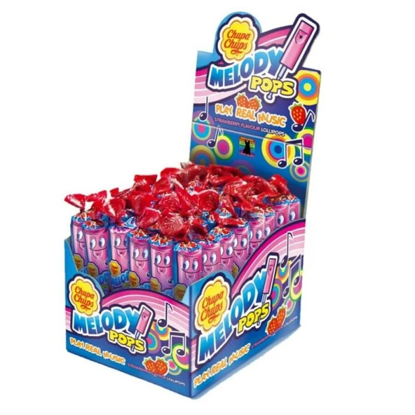 Chupa Chups Çİlek Aromalı Düdüklü Lolipop Şekerleme 15 gr x 48 Ad ürün görseli 1