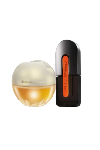 AVON Incandessence Kadın Parfüm Full Speed Erkek Parfüm Seti ürün görseli 1