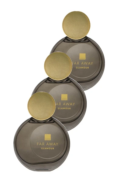 AVON Far Away Glamour Kadın Parfüm Edp 50 Ml. Üçlü Set ürün görseli 1