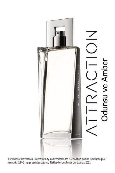 AVON Attraction Erkek Parfüm Edt 75 Ml. İkili Set - Resim 3