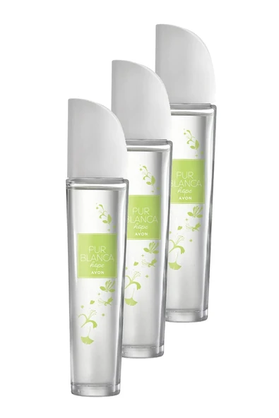 AVON Pur Blanca Hope Kadın Parfüm Edt 50 Ml. Üçlü Set ürün görseli 1