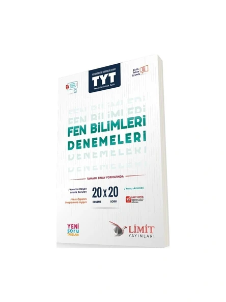 Limit Yayınları TYT Fen Bilimleri Denemeleri ürün görseli 1