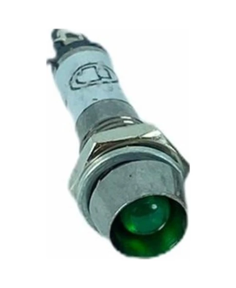 Sinyal Lambası Ledli Metal 8mm 24V Yeşil ürün görseli 1